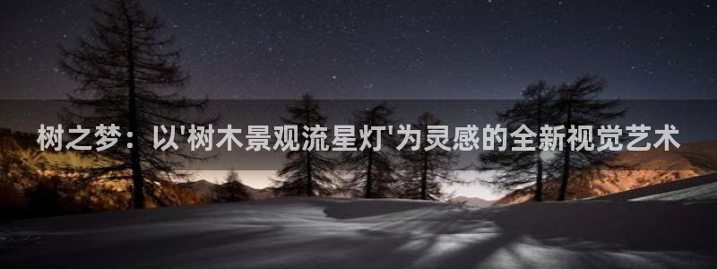 卧龙娱乐 找86555：树之梦：以\'树木景观流星灯\'为灵感的全新视觉艺术